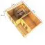 Saunahaus "Anni 5" SET B mit Ofen 9 kW, Farbe: Natur - 509 x 369 cm (B x T), Grundfläche: 19 m²