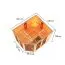 Infrarotkabine "Eldey" SET mit bronzierter Tür - Farbe: Natur, Ofen 9 kW - 231 x 196 x 198 cm (B x T x H)