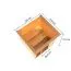 Sauna "Emmik" SET mit bronzierter Tür und Kranz - Farbe: Natur, Ofen BIO 9 kW - 224 x 210 x 191 cm (B x T x H)