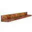 Langes Wandboard aus Sheesham Massivholz, Farbe: Sheesham - Abmessungen: 17 x 160 x 24 cm (H x B x T), mit natürlicher Holzmaserung