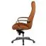 Ergonomischer Chefsessel Apolo 68, Farbe: Braun / Chrom, mit üppiger Polsterung