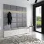Polsterpaneele, 10er Set, Farbe: Grau, Bezug: Velour, Maße: 50 x 40 cm