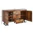 Sideboard, Farbe Sheesham, teilmassiv - Abmessungen: 82 x 145 x 45 cm (H x B x T)