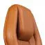 Hochwertiger Bürostuhl mit Kopfstütze Apolo 65, Farbe: Caramel / Chrom