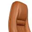 Ergonomischer Chefsessel Apolo 68, Farbe: Braun / Chrom, mit üppiger Polsterung