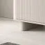 TV-Unterschrank | Kaschmir | 3 Kipptüren | 3 Fächer | Push-to-open Funktion | Maße: 200 x 40 x 54 cm | auf Beinen oder hängend montierbar | Lamellen Design