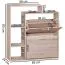 Funktionaler Schuhschrank, Farbe: Sonoma Eiche - Abmessungen: 93 x 85 x 24 cm (H x B x T), mit 2 Schuhfächern für 12 Paar Schuhe