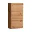 Außergewöhnliche Wohnwand Valand 08, Farbe: Eiche Wotan - Abmessungen: 170 x 250 x 40 cm (H x B x T), mit blauer LED-Beleuchtung