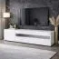 TV-Unterschrank Silvado 1 | Weiß Hochglänzend | 155 x 40 x 45 cm| großes Kippfach mit 2 Fächern | Griffloses Design | Robust & Langlebig | vollständig lackiert