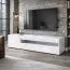 TV-Unterschrank Silvado 1 | Weiß Hochglänzend | 155 x 40 x 45 cm| großes Kippfach mit 2 Fächern | Griffloses Design | Robust & Langlebig | vollständig lackiert