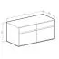 Garderobe Komplett - Set Palvudo | Farbe: Weiß Hochglanz / Schwarz | 3-teilig | 2 Schubladen | 3 große Fächer | Kleiderstange | 2 Türen |