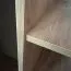 Eichenfarbener Kleiderschrank Mina mit großem Spiegel, Metallgriff in schwarz, Anti Staubbürsten, auch für Wohnzimmer geeignet, 235,2 x 100 x 60 cm