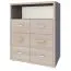 Kommode Kerowagi 22, Farbe: Sonoma Eiche - Abmessungen: 120 x 100 x 41 cm (H x B x T)