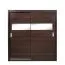 Schiebetürenschrank / Kleiderschrank Sepatan 06, Farbe: Wenge - Abmessungen: 210 x 170 x 60 cm (H x B x T)