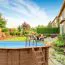 Holz-Pool Sunnydream 07, oval, 8,40 x 4,90 Meter, inklusive Premium Filteranlage, Filtermedium, Poolleiter, Poolfolie, Boden- und Wandvlies, Edelstahl-Eckverbindungen
