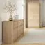 Kommode Gracilius 03 mit viel Stauraum, 87 x 138 x 40 cm, mit 6 Fächern, 3 Türen, 3 Einlegeböden, 3 praktische Schubladen, mit Griffleisten, ABS