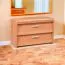 Sitzbank mit Stauraum / Schuhschrank Pamanukan 19, Farbe: Erle - Abmessungen: 48 x 70 x 36 cm (H x B x T)