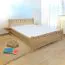Bett 160 x 200 cm Buche massiv Natur