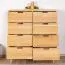 Kommode Eiche massiv natur Aurornis 36 - Abmessungen: 104 x 96 x 40 cm (H x B x T)