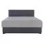 Boxspringbett Damboa 42, Dunkelgrau / Hellgrau, Liegefläche 160 x 200 cm, gepolstertes Kopfteil, großer Stauraum, Bonellfederung