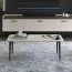 Wohnzimmer Komplett - Set A Manono | 7-teilig | Farbe: Creme | LED-Beleuchtung | Soft Close System | Metallbeine