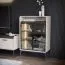 Wohnzimmer - Set B Manono | 4-teilig | Farbe: Creme | LED-Beleuchtung | Soft Close System | Metallbeine