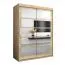 Schiebetürenschrank / Kleiderschrank Aizkorri 03B mit Spiegel, Farbe: Eiche Sonoma - Abmessungen: 200 x 150 x 62 cm (H x B x T)