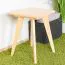 Hocker Kiefer massiv natur Aurornis 66 - Abmessungen: 45 x 32 x 32 cm (H x B x T)