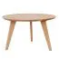 Couchtisch rund Erdre 05 mit 70 cm Durchmesser, aus Massivholz Eiche, geölte Oberfläche, hochwertig verarbeitet, 70 x 70 x 41,5 cm, Tischplatte 2 cm