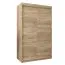 120 cm breiter Kleiderschrank mit 5 Fächern und 2 Türen | Farbe: Sonoma Eiche Abbildung