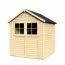 Holz-Gartenhaus 1,75 x 1,81 Meter (inkl. Dach) | Natur | Satteldach Abbildung