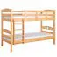 Massivholz Etagenbett für Kinder und Jugendliche | Matratzenmaß: 90 x 190 cm | Natur Lackiert | umbaubar in 2 Einzelbetten | Premium-Qualität | inkl. Rollroste Abbildung