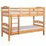 Massivholz Etagenbett für Kinder und Jugendliche | Matratzenmaß: 90 x 190 cm | Natur Lackiert | umbaubar in 2 Einzelbetten | Premium-Qualität | inkl. Rollroste Abbildung