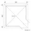 Holz-Gartenhaus 3,2 x 3,2 Meter (inkl. Dach) | 2 Fenster | 28 mm Blockbohlen |natur unbehandelt | Zeltdach | inkl. Fußboden | aus nordischer Fichte Abbildung