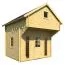 Gartenhaus 3,25 x 3,55 Meter (inkl. Dach) | Natur | Satteldach | 40 mm Blockbohlen Abbildung