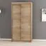120 cm breiter Kleiderschrank mit 5 Fächern und 2 Türen | Farbe: Sonoma Eiche Abbildung