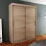 150 cm breiter Kleiderschrank mit 5 Fächern und 2 Türen | Farbe: Sonoma Eiche Abbildung