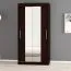 100 cm breiter Kleiderschrank mit 5 Fächern und 2 Türen | Farbe: Schwarz Abbildung