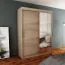150 cm breiter Kleiderschrank mit 5 Fächern und 2 Türen | Farbe: Sonoma Eiche Abbildung