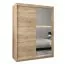 150 cm breiter Kleiderschrank mit 5 Fächern und 2 Türen | Farbe: Sonoma Eiche Abbildung