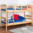 Jugendetagenbett 90 x 200 cm | Massivholz: Buche | Natur Lackiert | umbaubar in 2 Einzelbetten | Premium-Qualität | inkl. Rollroste Abbildung