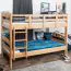 Jugendstockbett 90 x 190 cm | Massivholz: Buche | Natur Lackiert | umbaubar in 2 Einzelbetten | Premium-Qualität | inkl. Rollroste Abbildung