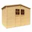 Holz-Gartenhütte 2,09 x 3,22 Meter (inkl. Dach) | Natur | Satteldach Abbildung