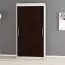 120 cm breiter Schiebetürenschrank mit 2 Türen | 5 Fächer | 2 Kleiderstangen | Farbe: Weiß / Schwarz Abbildung