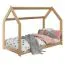 Bettrahmen für Kinder / Kinderbett 80 x 160 cm | Massivholz: Kiefer | Natur Lackiert Abbildung