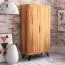 91 cm breiter Kleiderschrank mit 2 Türen | Farbe: Natur Abbildung