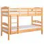 Stockbett für Jugendliche 90 x 190 cm | Massivholz: Buche | Natur Lackiert | umbaubar in 2 Einzelbetten | inkl. Rollroste Abbildung