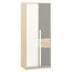 Jugendkleiderschrank, Farbe: Buche / Weiß / Platingrau - Abmessungen: 199 x 80 x 55 cm (H x B x T) Abbildung