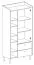 Eleganter Schrank Sampont 05, Beige / Eiche hell, 170 x 80 x 42 cm, mit 9 Fächern und 2 Schubladen, ABS-Kanten, exakte Konstruktion, langlebig