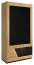 Schrank Eiche / Schwarz 192x102x60 cm Abbildung